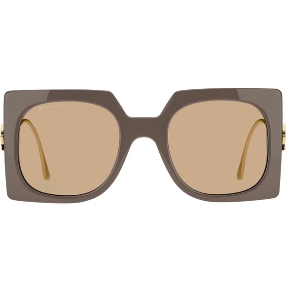 ETRO Sunglasses ETRO0026/S 079U70 Oversized Square Mud Color Frame New Authentic main image 7